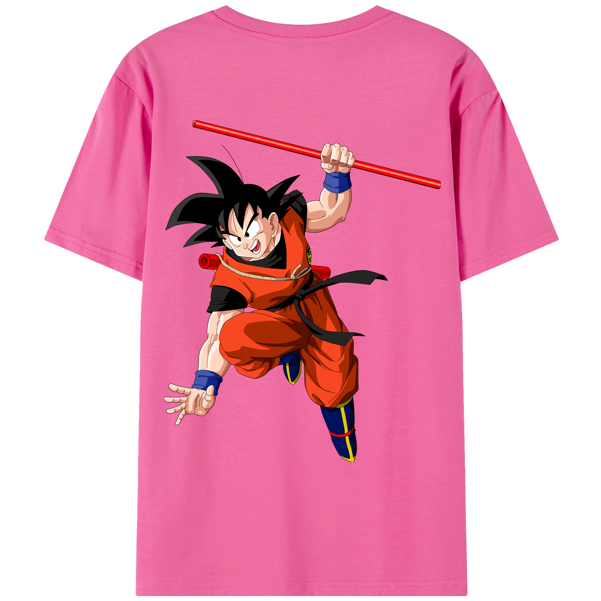 （画像用） ドラゴンボール 孫悟空（そん ごくう）Son Goku カカロット DRAGON BALL Kakarotto レディース半袖Tシャツ(バックプリント)
